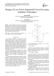 Design of Low Power Sequential Circuit by using Adiabatic