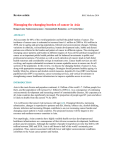 Managing the changing burden of cancer in Asia