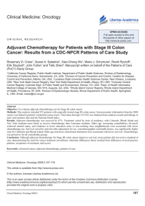 Adjuvant chemotherapy for patients with stage III colon