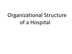 Organizational Structure of a Hospital