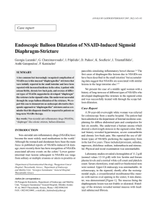 Endoscopic Balloon Dilatation of NSAID