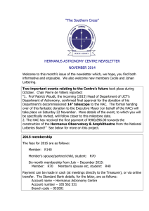 November 2014 - Hermanus Astronomy
