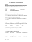 Ch. 8 Conceptual and Mathematical Questions