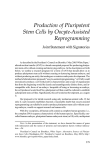 Production of Pluripotent Stem Cells by Oocyte