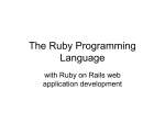 The Ruby Programming language