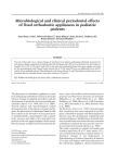 Microbiological and clinical periodontal effects of fixed orthodontic