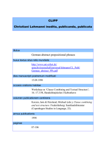 German abstract prepositional phrases Christian Lehmann