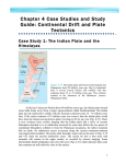 Chapter 4 Case Studies and Study Guide: Continental Drift and