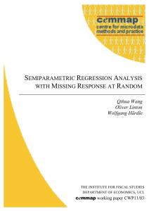 Semiparametric regression analysis with missing response at ramdom