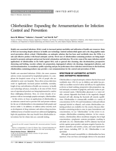 Chlorhexidine: Expanding the Armamentarium for Infection Control