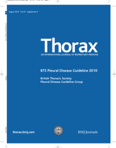 BTS Pleural Disease Guideline 2010