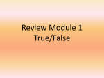 Review Module 1