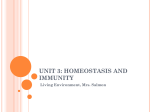 Unit 2: Homeostasis and Immunity