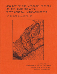 GEOLOGY OF PRE-MESOZOIC BEDROCK OF THE AMHERST