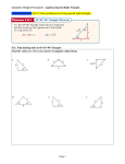 Learning Target: (LT-7) Solve problems involving special right