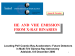 HE and VHE emission from X-ray binaries