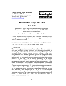 Interval-valued Fuzzy Vector Space