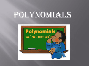 Quadratic Polynomial - Study Hall Educational Foundation