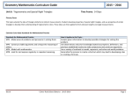 Geometry Mathematics Curriculum Guide