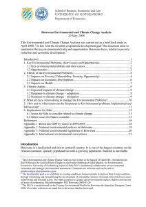 Botswana Environmental and Climate Change Analysis