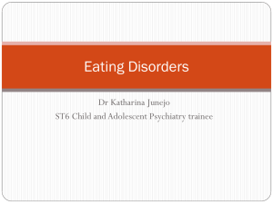 Eating Disorders - School of Psychiatry