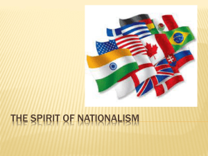 The Spirit of nationalism