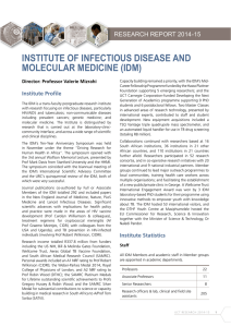 institute of infectious disease and molecular medicine