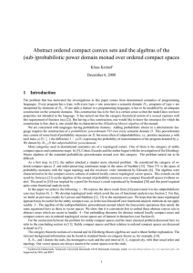Abstract ordered compact convex sets and the algebras of the (sub