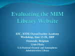 Evaluating your MIM website File