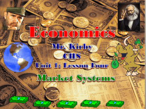 Lesson Four: Market Systems - North Clackamas School District