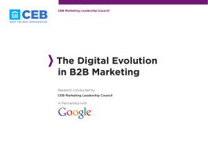 The Digital evolution in B2B Marketing