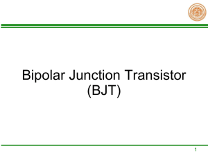 Bipolar Junction Transistor - kmutt-inc