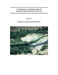 california salmonid stream habitat restoration manual