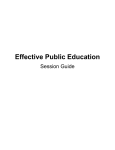 Effective Public Education - WHO archives