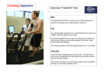Exercise Treadmill Test - The Dudley Group NHS Foundation Trust