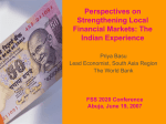 Perspectives on Strengthening Local Markets: The Indian Experience