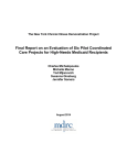 Final Report on an Evaluation of Six Pilot Coordinated Care Projects
