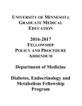 Department of Medicine - University of Minnesota