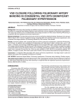 vsd closure following pulmonary artery banding in congenital vsd