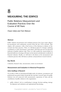 Measuring the Edifice - communicationcontrolling.de