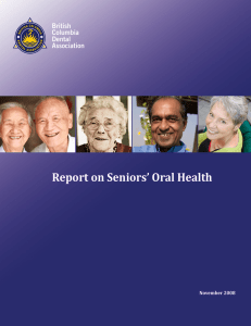 Report on Seniors` Oral Health