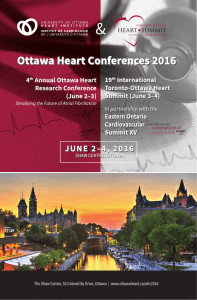 Ottawa Heart Conferences 2016 - University of Ottawa Heart Institute
