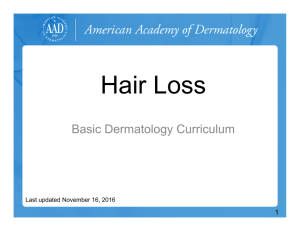 Hair Loss - American Academy of Dermatology