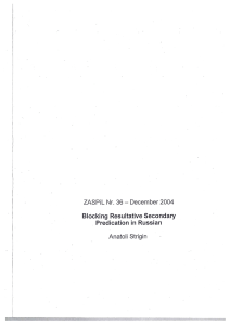 ZASPiL Nr. 36 - December 2004 Blocking Resultative