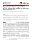 Rapid detection of epidermal growth factor receptor mutations with