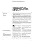 Frequency, Outcome, and Appropriateness of Treatment of Nonionic