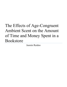The Effects of Age-Congruent Ambient Scent on the Amount of Time