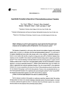 Aspartimide Formation in Base-Driven 9