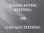 NASOGASTRIC FEEDING