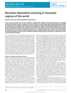Elevation-dependent warming in mountain regions of the world